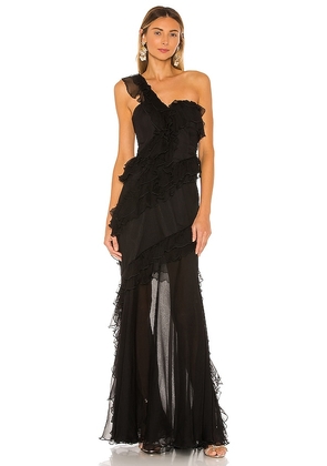 AMUR Harlow Dress in Black. Size 0, 8.