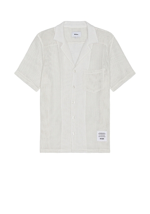 Nikben Mesh Shirt in White. Size M, S, XL/1X.