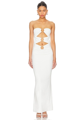 superdown Luciana Maxi Dress in White. Size XL.