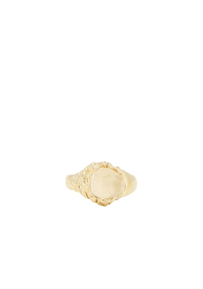 Vitaly Realm Ring in Metallic Gold. Size 9.