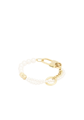Vitaly Tide Bracelet in Metallic Gold. Size 8.