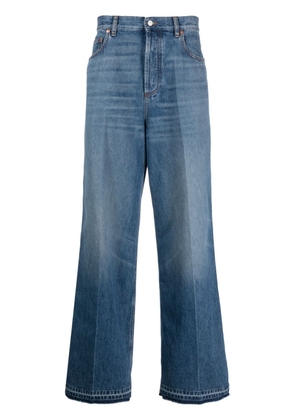 Valentino Garavani wide-leg cotton jeans - Blue