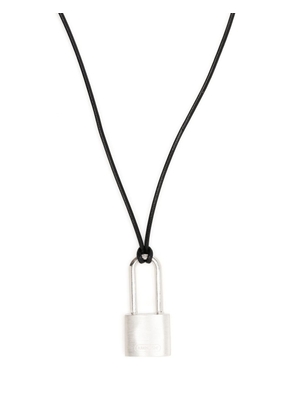 AMBUSH padlock pendant necklace - Silver