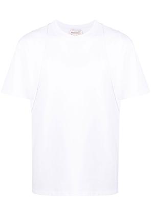 Alexander McQueen panelled cotton T-shirt - White