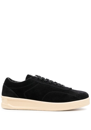Jil Sander lace-up leather sneakers - Black