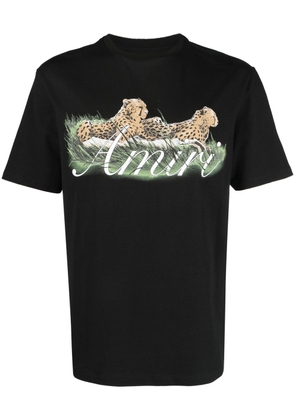 AMIRI Cheetah Logo-print cotton T-shirt - Black