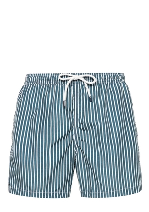 Fedeli Madeira riga-pattern swim shorts - Blue