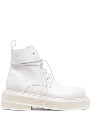 Marsèll lace-up leather boots - White