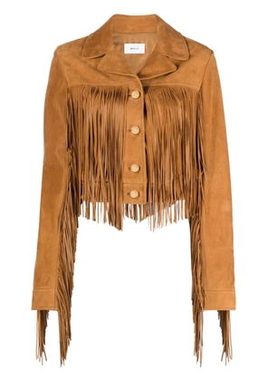 Bally fringed suede jacket - Brown