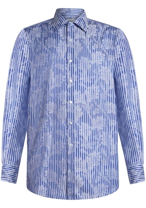 ETRO striped jacquard shirt - Blue