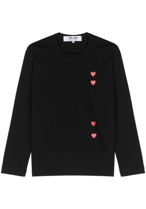 Comme Des Garçons Play heart-print cotton T-shirt - Black