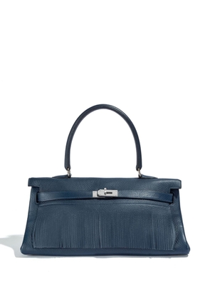Hermès Pre-Owned Kelly fringed handbag - Blue