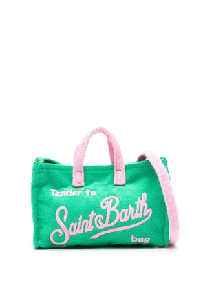 MC2 Saint Barth logo-embroidered mini bag - Green