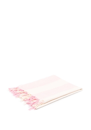 MC2 Saint Barth striped cotton beach towel - Pink