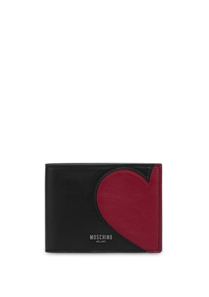 Moschino heart-motif leather wallet - Black
