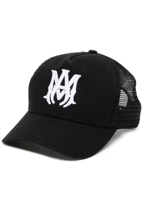 AMIRI mesh logo trucker hat - Black