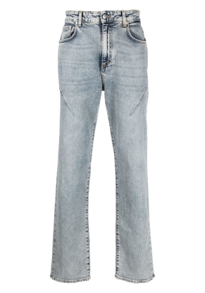 Represent acid-wash straight-leg jeans - Blue