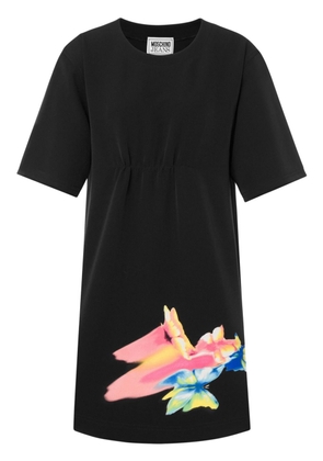 MOSCHINO JEANS graphic-print T-shirt minidress - Black