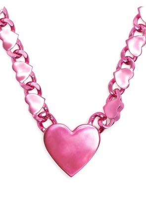Natasha Zinko Giant Heart pendant necklace - Pink
