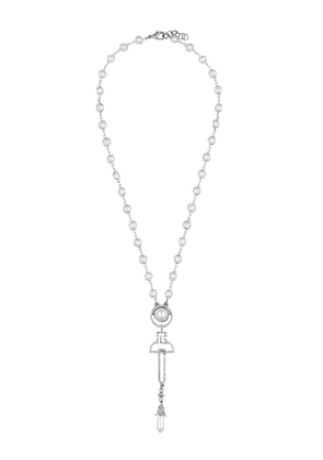 Balmain Art Deco pearl necklace - Grey