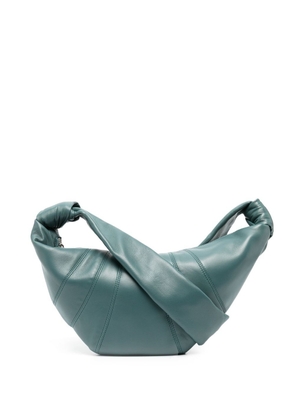 LEMAIRE Croissant zip-up leather shoulder bag - Green