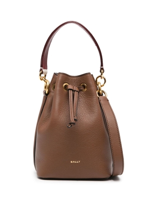 Bally Code leather mini bag - Brown