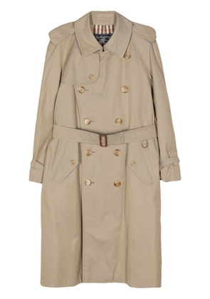 Burberry Pre-Owned 1990-2000s belted trench coat - Neutrals