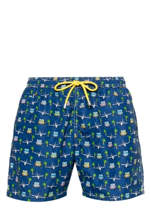 MC2 Saint Barth graphic-print swim shorts - Blue