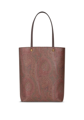 ETRO paisley-print open-top tote bag - Brown