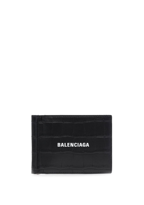 Balenciaga logo-print cardholder - Black