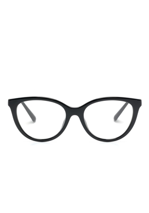 Emporio Armani clip on-lenses cat-eye glasses - Black