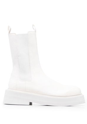Marsèll mid-calf leather boots - White