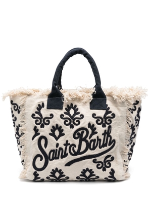 MC2 Saint Barth Vanity embroidered beach bag - Neutrals