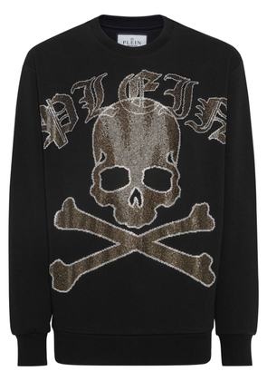 Philipp Plein rhinestone-embellished sweatshirt - Black
