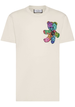 Philipp Plein graphic-print cotton T-shirt - Neutrals