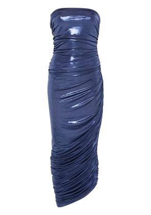 Norma Kamali Diana strapless gown - Blue