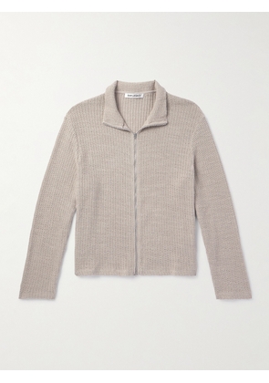 Our Legacy - Shrunken Open-Knit Cotton Zip-Up Sweater - Men - Brown - IT 44