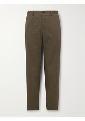 Theory - Curtis Slim-Fit Good Linen Suit Trousers - Men - Green - UK/US 30