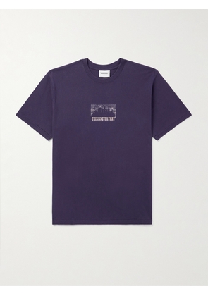 thisisneverthat - Nightmare Logo-Print Cotton-Jersey T-Shirt - Men - Purple - S
