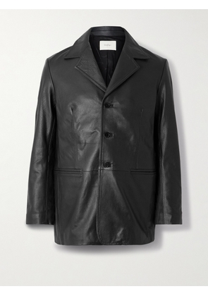 SECOND / LAYER - Caballero Leather Jacket - Men - Black - IT 46