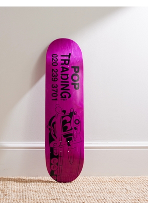 Pop Trading Company - Printed Wooden Skateboard - Men - Pink