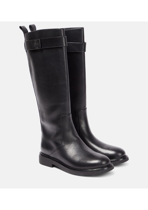 Tory Burch Double T leather knee-high boots