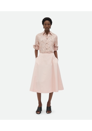 Compact Cotton Skirt - Bottega Veneta