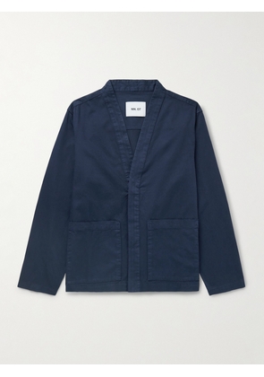 NN07 - Yuki 1803 Garment-Dyed Organic Cotton-Blend Shirt Jacket - Men - Blue - S