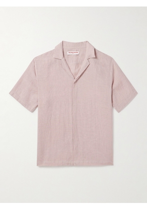 Orlebar Brown - Maitan Camp-Collar Linen Shirt - Men - Pink - S