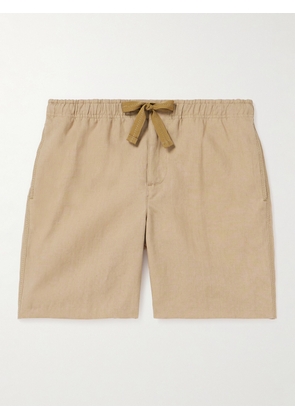 Orlebar Brown - Alex Straight-Leg Linen Drawstring Shorts - Men - Neutrals - UK/US 28