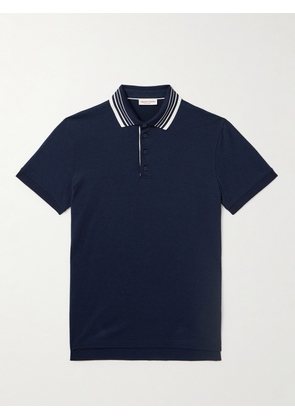 Orlebar Brown - Dominic Cotton and Lyocell-Blend Polo Shirt - Men - Blue - S