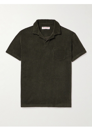 Orlebar Brown - Cotton-Terry Polo Shirt - Men - Black - S