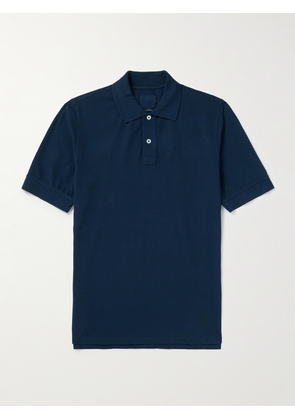 Drake's - Cotton-Piqué Polo Shirt - Men - Blue - XS