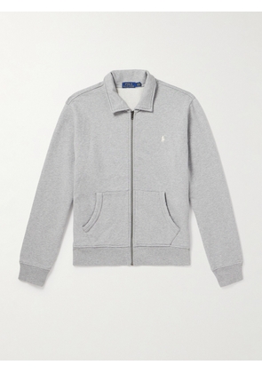 Polo Ralph Lauren - Logo-Embroidered Jersey Zip-Up Sweatshirt - Men - Gray - XS